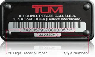 check tumi serial number.